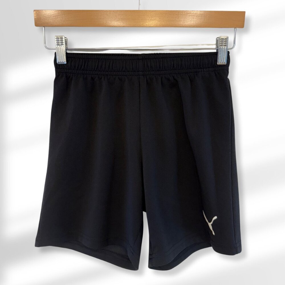 Puma DryCELL Big Kids Boys Lightweight Soccer Shorts | Black | Size Medium